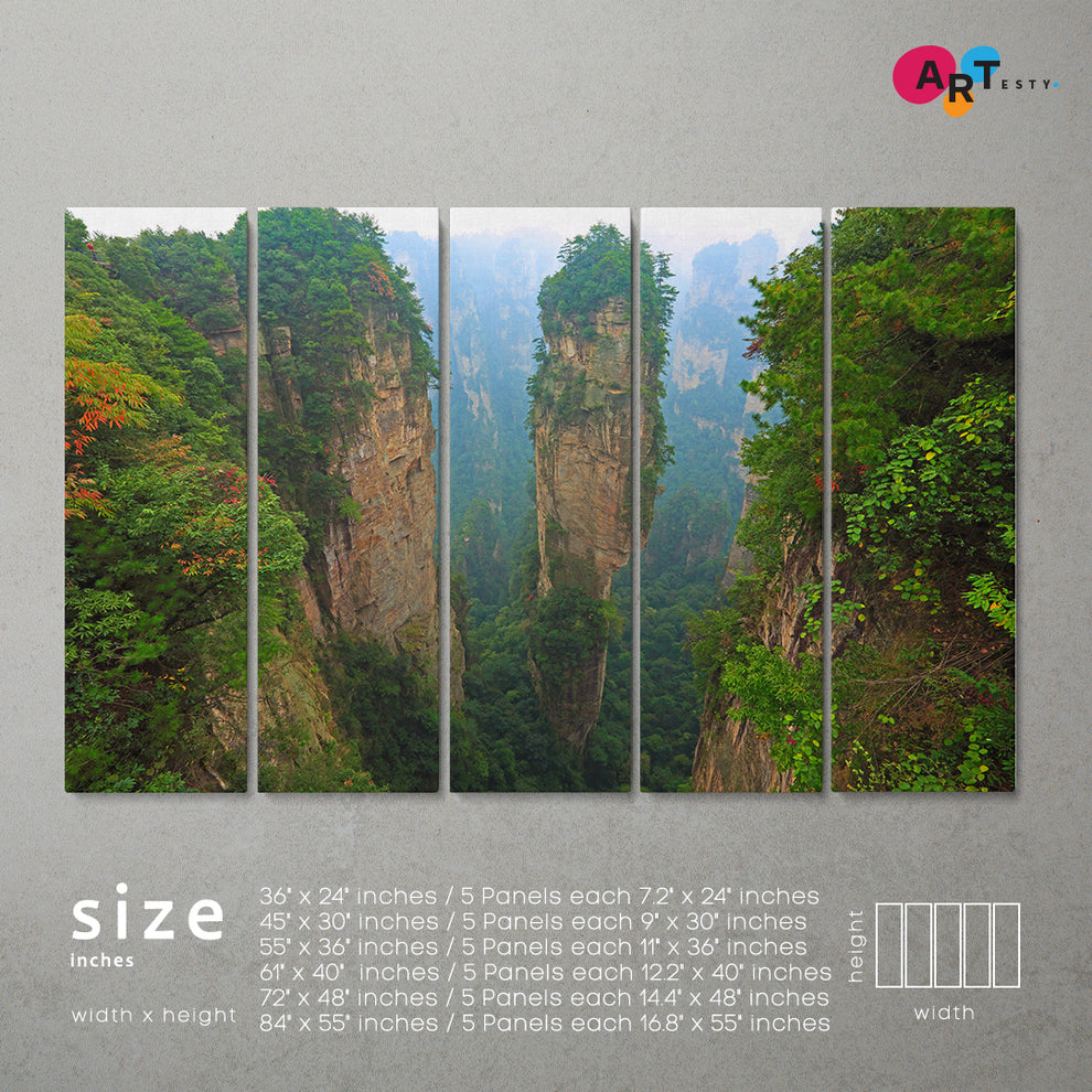 HANGING ROCKS Zhangjiajie National Mountain Forest Park China – Artesty.com