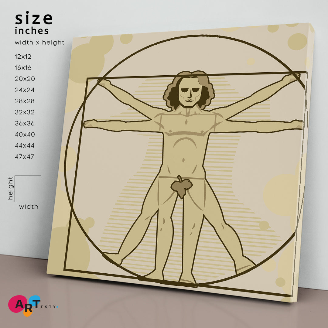 Da Vinci Vitruvian Man Abstract Poster Fine Art Artesty   