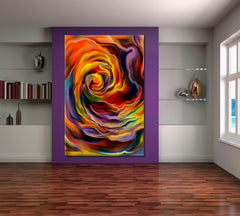 FORMS Magical Abstract Vivid Whirlpool -  Vertical 1 panel Contemporary Art Artesty   