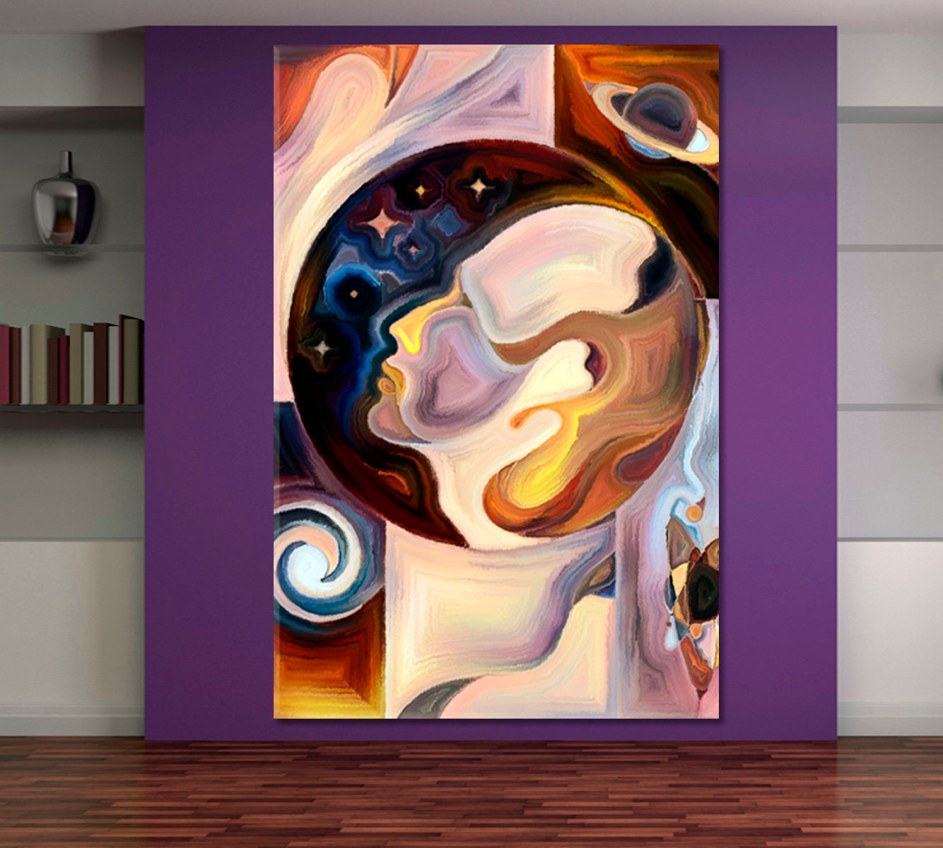 Cosmic Consciousness Vertical 1 panel Abstract Art Print Artesty   