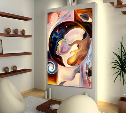 Cosmic Consciousness Vertical 1 panel Abstract Art Print Artesty   