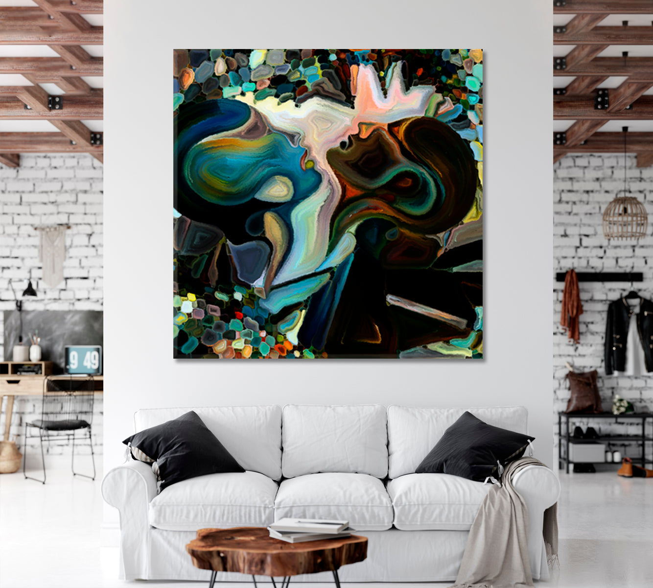 WORLD OF LOVE Abstract Surreal Painting Consciousness Art Artesty   