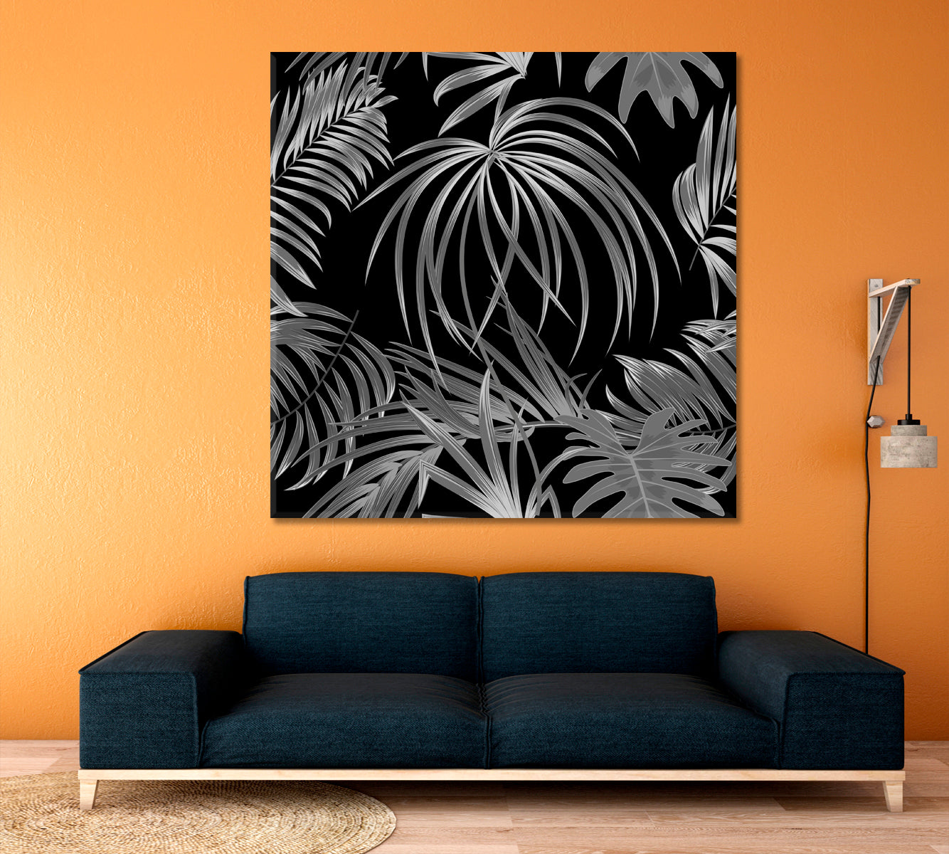 Tropical Jungle Palm Leaves Abstract Poster Tropical, Exotic Art Print Artesty   