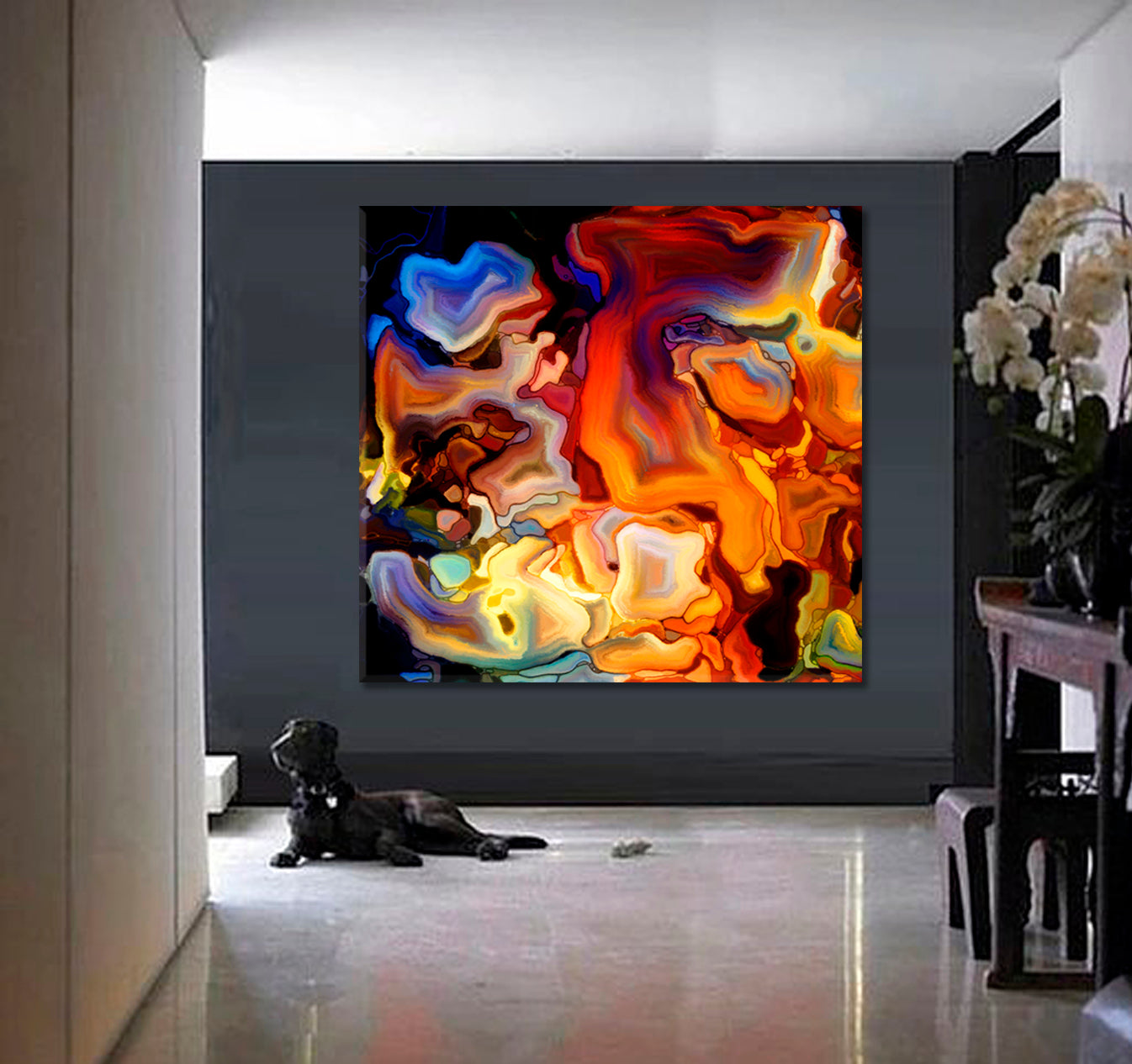 ABSTRACT Trendy Contemporary Art - Square Panel Contemporary Art Artesty   