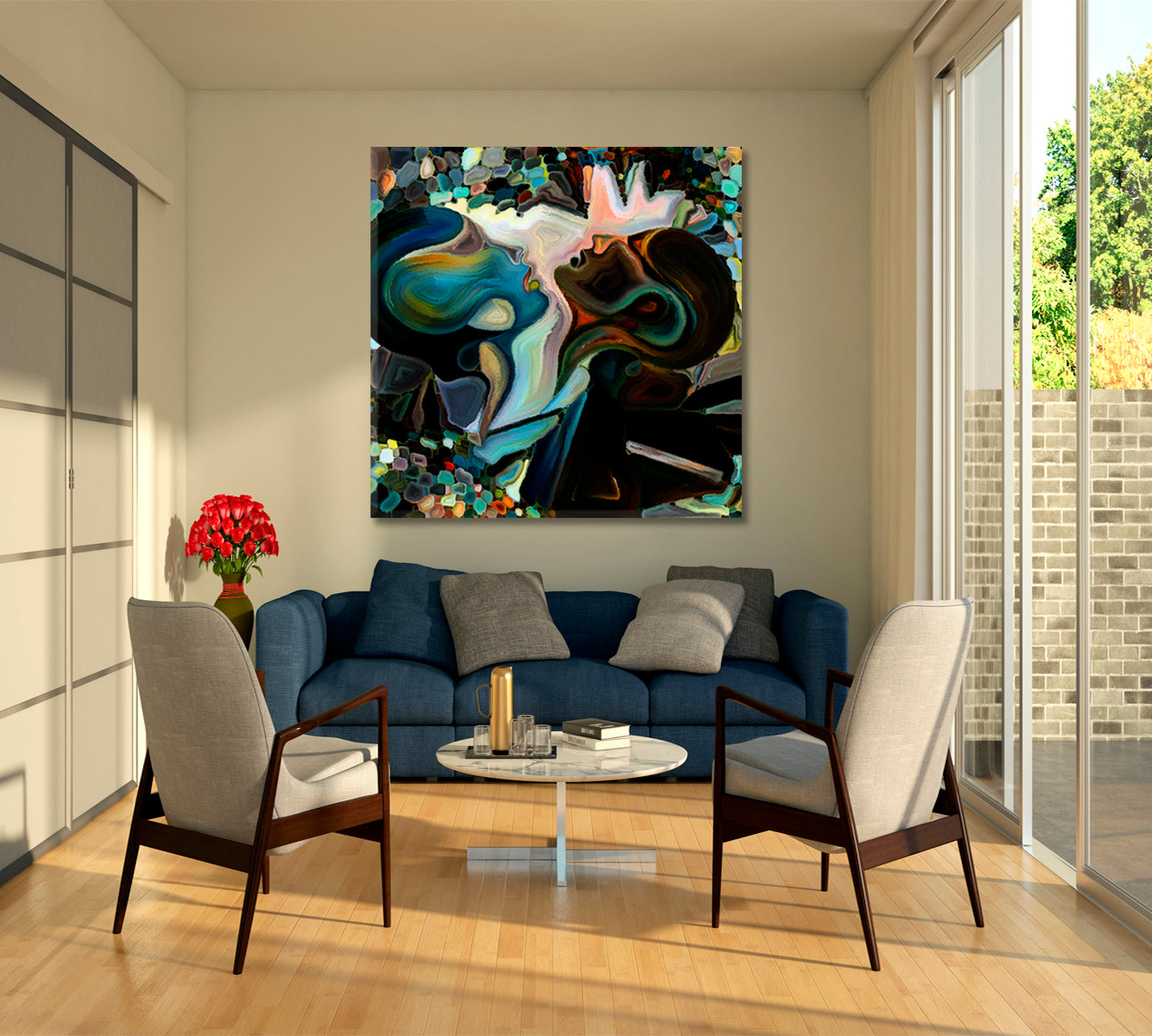 WORLD OF LOVE Abstract Surreal Painting Consciousness Art Artesty   