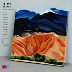 BEAUTY IN DETAILS Desert Landscape Shapes Forms Georgia o Keeffe Style - Square Fine Art Artesty   