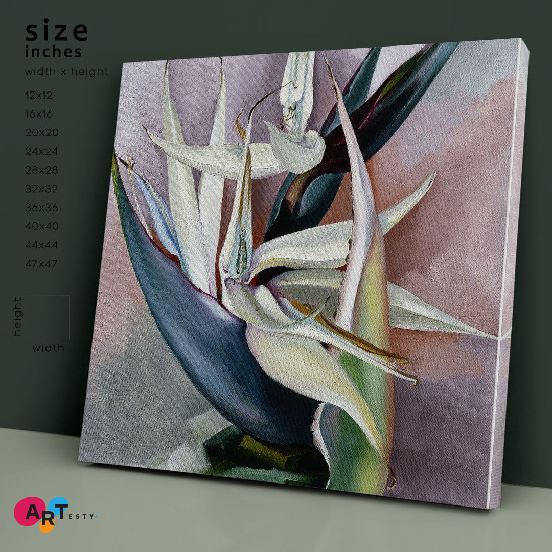 ABSTRACT NATURALISM Nature Abstract Flowers | Square Abstract Art Print Artesty   