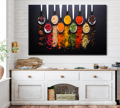 Spices And Condiments Poster Restaurant Modern Wall Art Artesty   