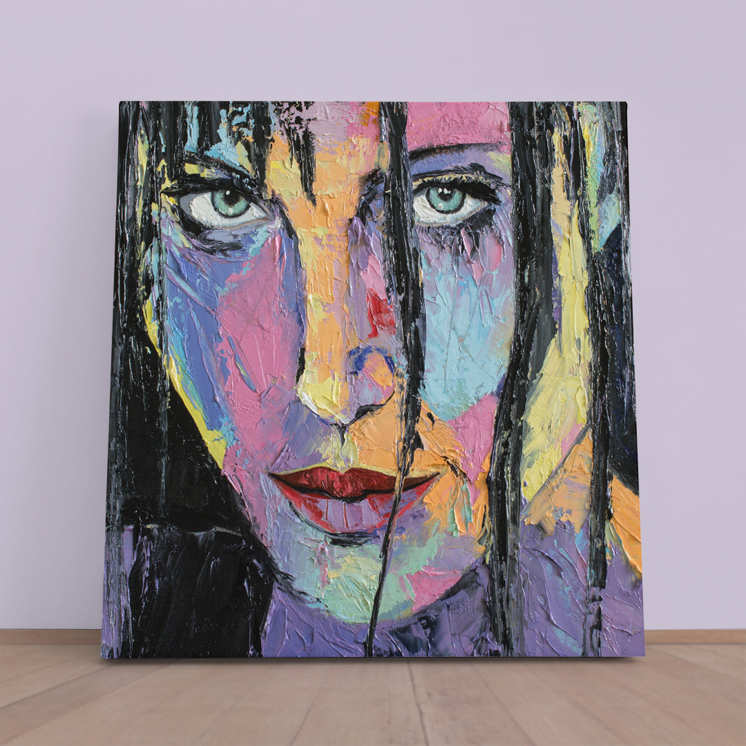 Beautiful Woman Fine Art, Square Panel Fine Art Artesty   