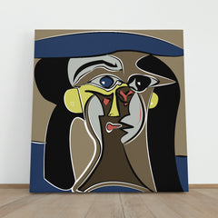 PICASSO MOTIVES Cubism Art Style Modern Abstraction Contemporary Art Artesty 1 Panel 12"x12" 