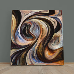 SECRET Colorful Shapes Forms Swirls Abstract Modern Art Abstract Art Print Artesty 1 Panel 12"x12" 