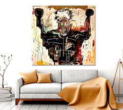 Untitled Boxer Jean Michel Basquiat Style Re-Creation Contemporary Art Artesty   