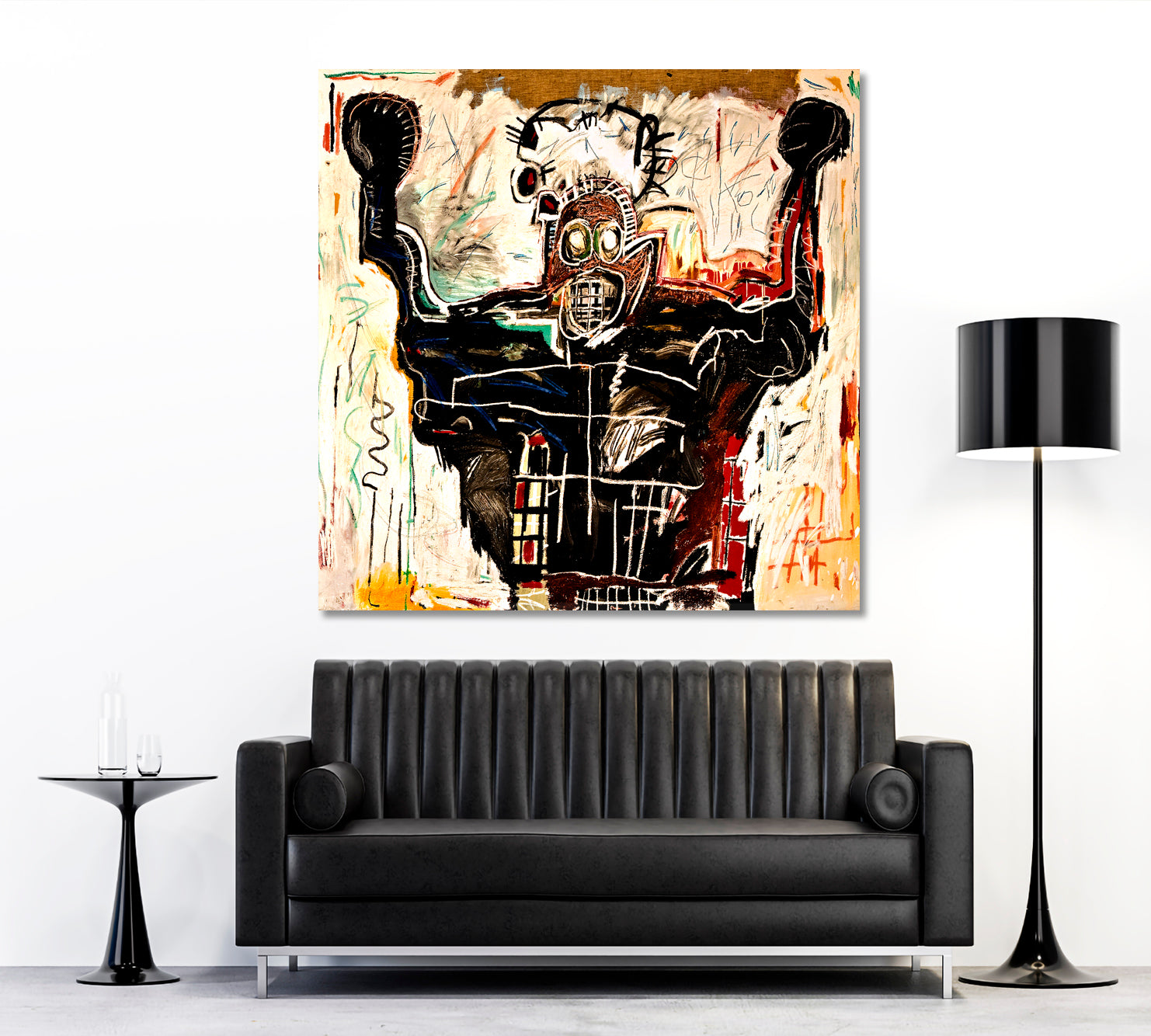 Untitled Boxer Jean Michel Basquiat Style Re-Creation Contemporary Art Artesty   