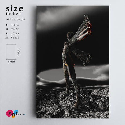 Metamorphosis Surreal Abstract Art Surreal Fantasy Large Art Print Décor Artesty 1 Panel 16"x24" 