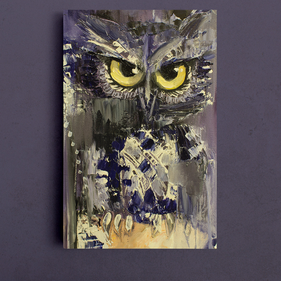 SEARCHLIGHT Cute Owlet - Vertical Animals Canvas Print Artesty   