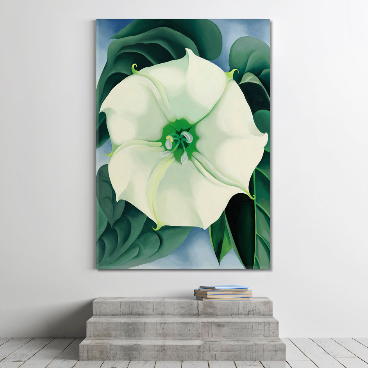 NATURALISM  Large Abstract Flowers | Vertical Floral & Botanical Split Art Artesty   