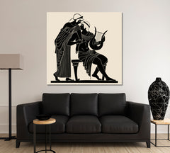 Greek Gods Paris And Elena Mythological Artwork Religious Modern Art Artesty   