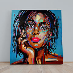 WRAPPED IN A MYSTERY Contemporary Fine Art Modern Trendy | Square Fine Art Artesty 1 Panel 12"x12" 