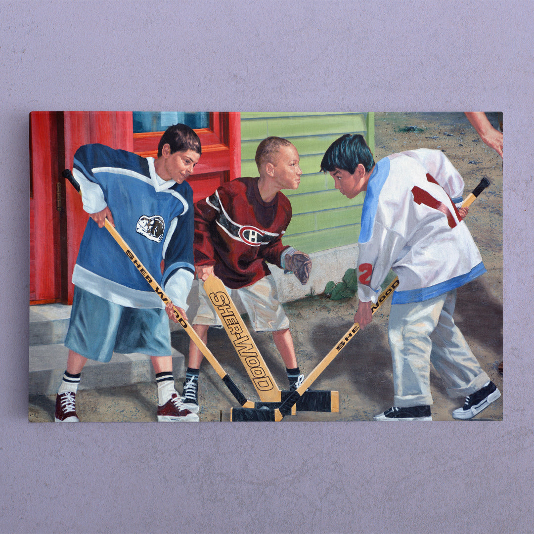 SPORT CHAMPIONS Street Art Urban Graffiti  Hockey Fans Boys Canvas Print Motivation Sport Poster Print Decor Artesty   