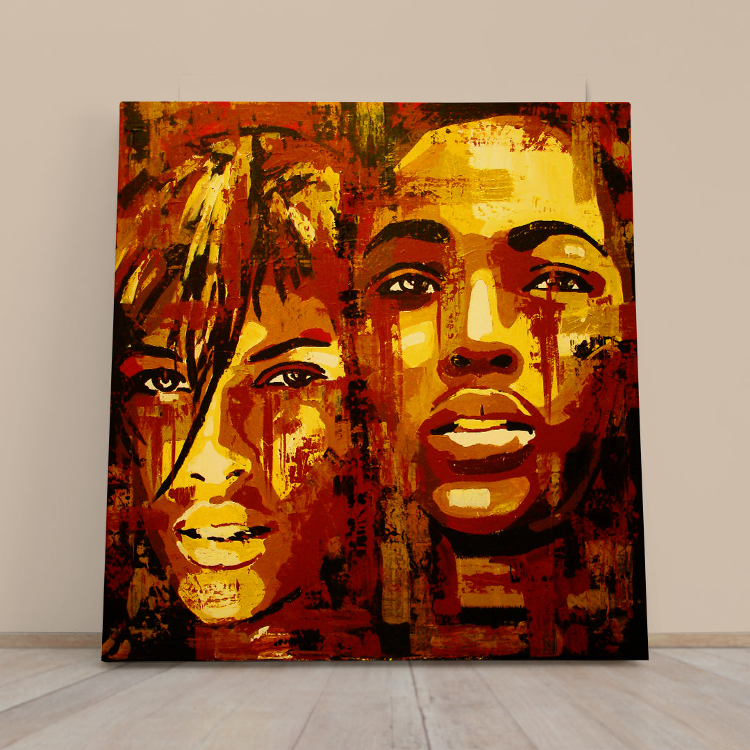 HOPE Contemporary Fine Art Grunge Style Trendy | Square Fine Art Artesty 1 Panel 12"x12" 